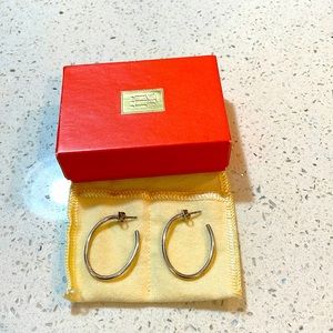 JAMES AVERY .925 Sterling Silver Hoop Earrings